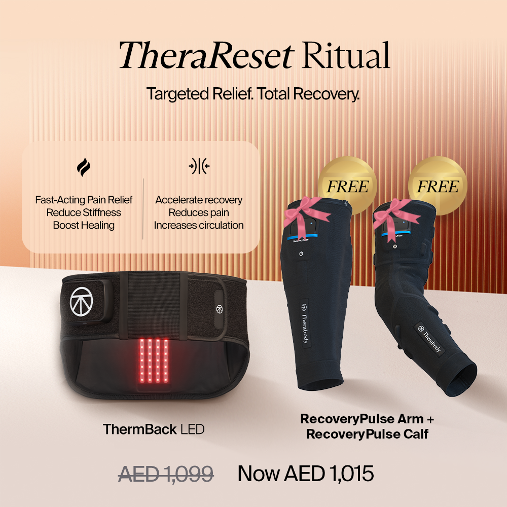 TheraReset Ritual: ThermBack LED with free RecoveryPulse Arm and Calf.