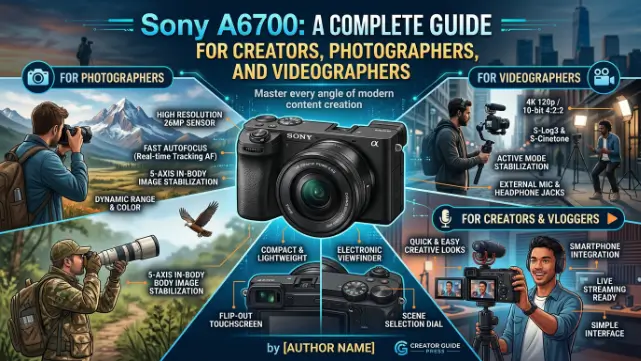 Sony A6700: A Complete Guide for Creators, Photographers, and Videographers