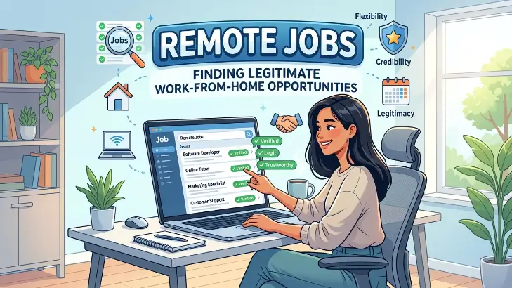 Remote Jobs Finding Legitimate Work from Home Opportunities